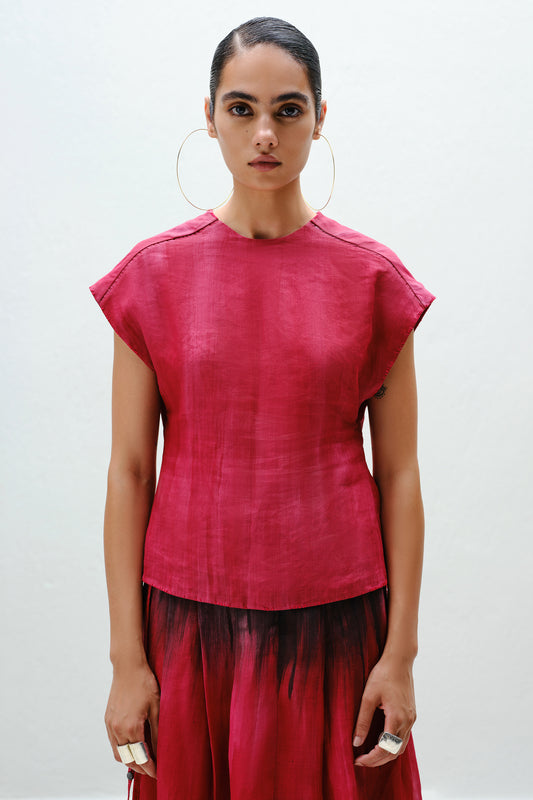 Red Dolman Top