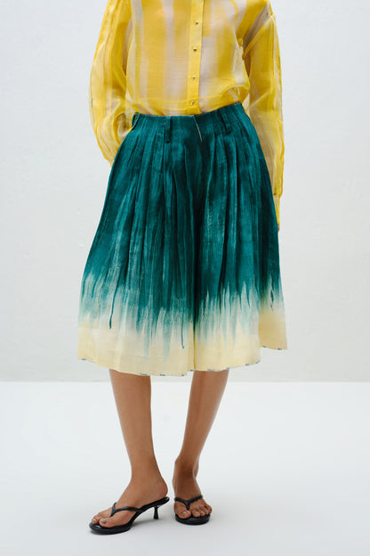 Teal Fade Culotte