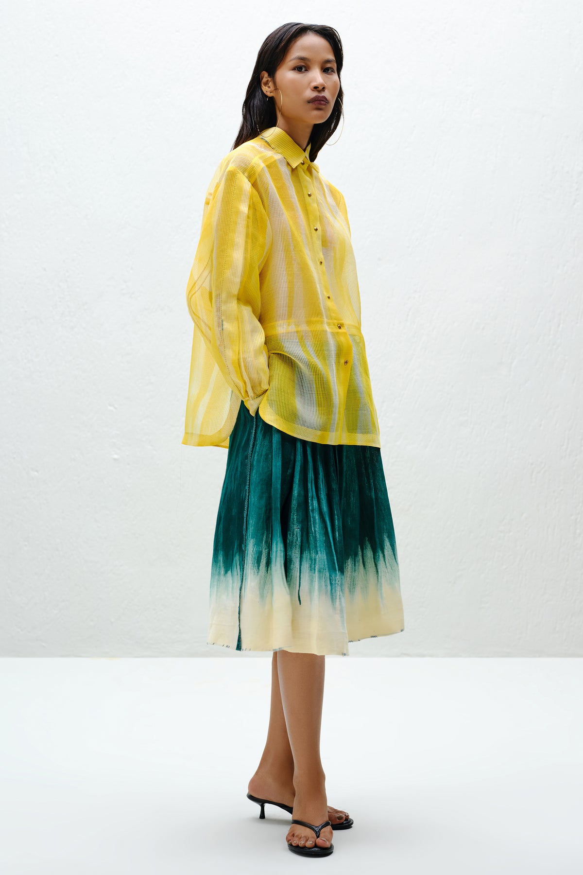 Teal Fade Culotte