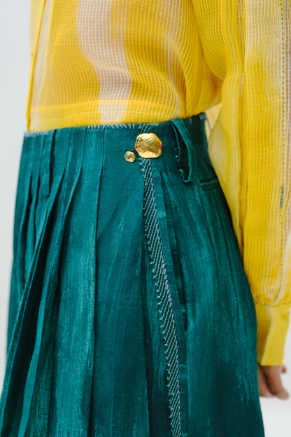 Teal Fade Culotte