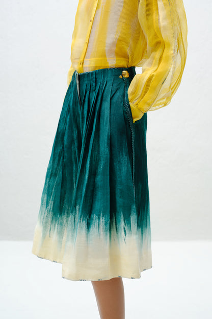 Teal Fade Culotte