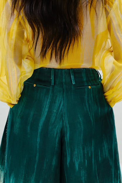 Teal Fade Culotte