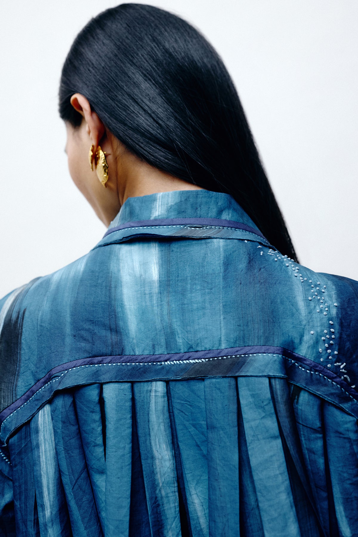 Tricolor Silk Shirt