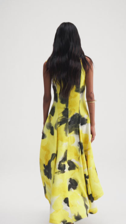 Blotch Halter Dress