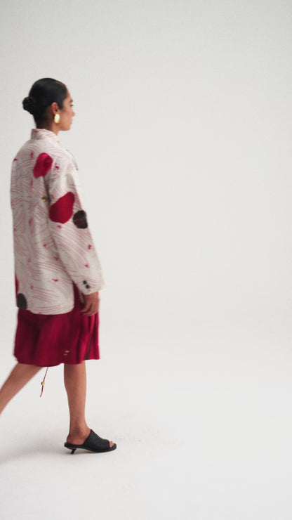 Patch-Line Embroidered Shirt