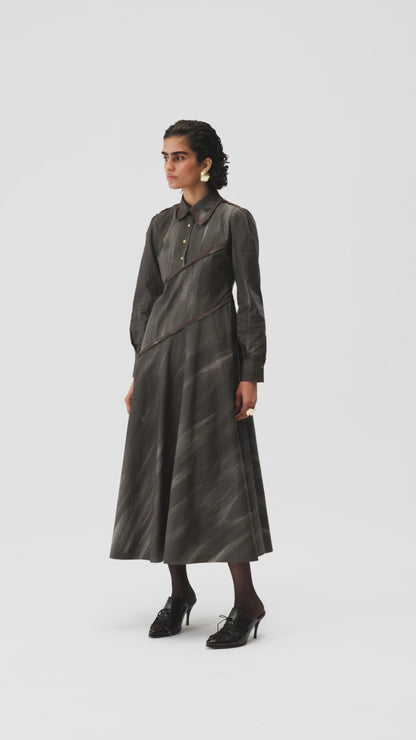 Hand-Painted Cotton Dress