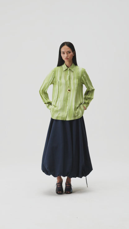 Hand-Painted Silk Shirt