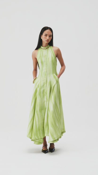 Hand-Painted Panel Dress